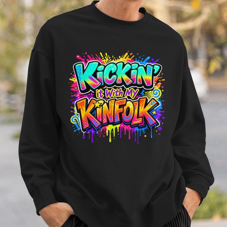 Kickin' It With My Kinfolk Family Reunion Sweatshirt Gifts for Him