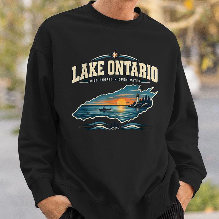 Lakes Lake Ontario Fishing Canoe Lighthouse Outdoor Sweatshirt Gifts for Him Lakes Lake Ontario Fishing Canoe Lighthouse Outdoor Sweatshirt Gifts for Him