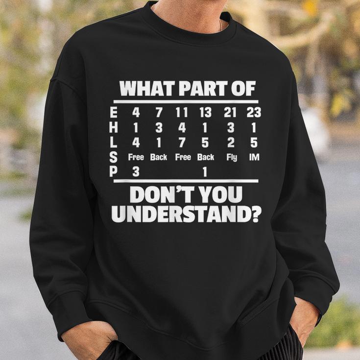 What Is Part Of Don't You Understand Swimming Swimmer Swimming Sweatshirt Gifts for Him What Is Part Of Don't You Understand Swimming Swimmer Swimming Sweatshirt Gifts for Him