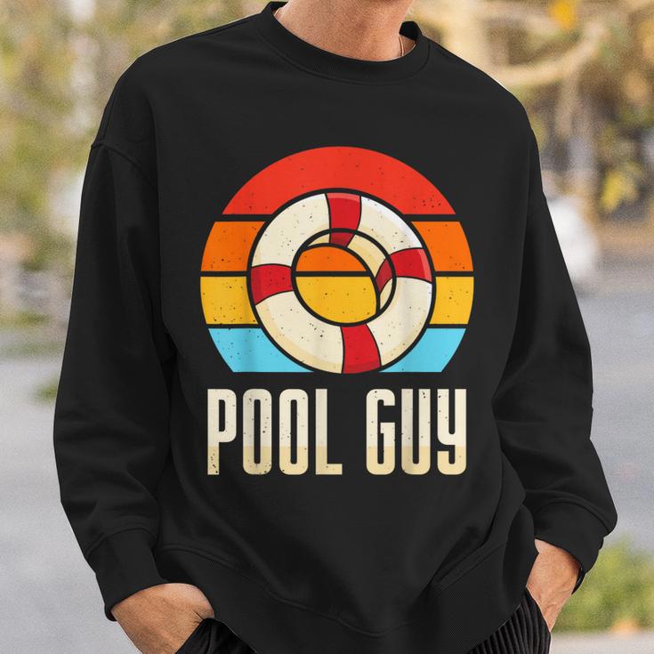 Pool Guy Swimming Attendant Attendants Rescuer Sweatshirt Gifts for Him Pool Guy Swimming Attendant Attendants Rescuer Sweatshirt Gifts for Him