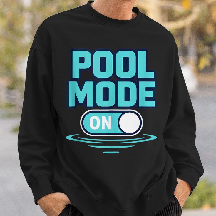 Pool Mode On Summer Swimming Vacation Sweatshirt Gifts for Him Pool Mode On Summer Swimming Vacation Sweatshirt Gifts for Him