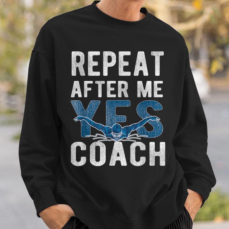 Repeat Yes Swim Coaching Swimming Coaches Sweatshirt Gifts for Him Repeat Yes Swim Coaching Swimming Coaches Sweatshirt Gifts for Him