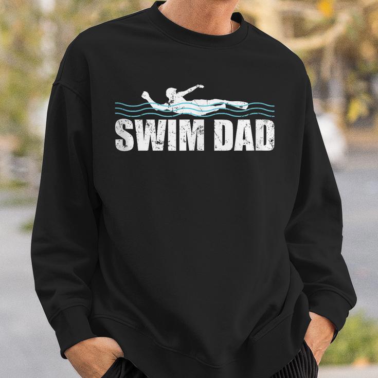 Swim Dad Support Swimming Father Sport Sweatshirt Gifts for Him Swim Dad Support Swimming Father Sport Sweatshirt Gifts for Him