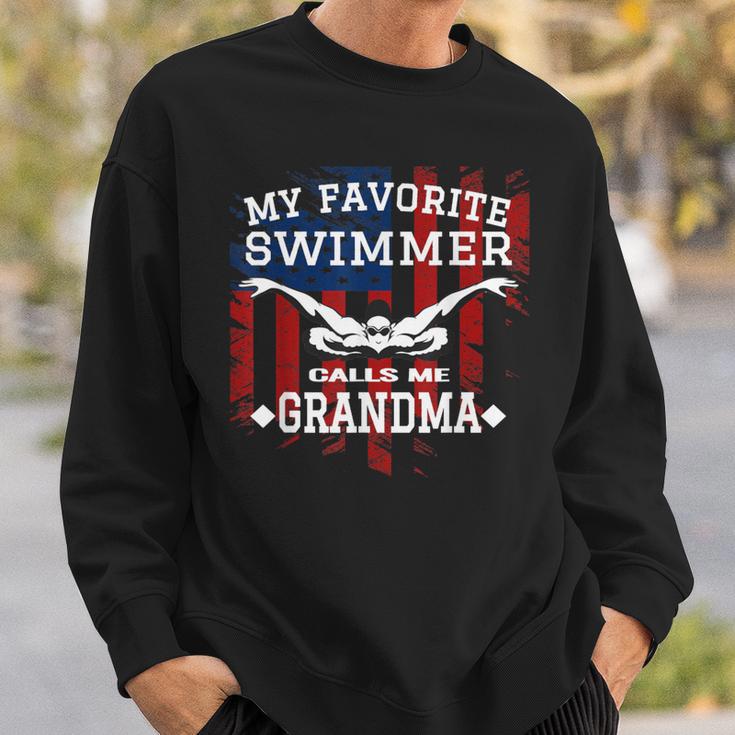 Swim Grandma Tshirt US American Flag Swimming Tee Sweatshirt Gifts for Him