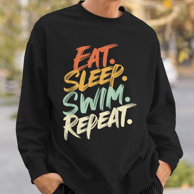 Swimmer Eat Sleep Swim Repeat I Swimming Sweatshirt Gifts for Him Swimmer Eat Sleep Swim Repeat I Swimming Sweatshirt Gifts for Him
