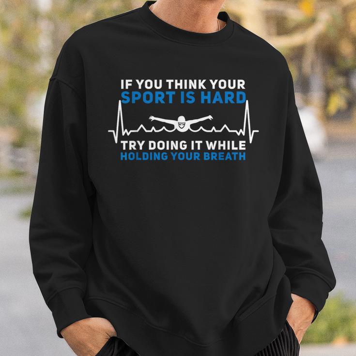 Swimming Apparel For Swim Team Heartbeat Swimmer Sweatshirt Gifts for Him Swimming Apparel For Swim Team Heartbeat Swimmer Sweatshirt Gifts for Him