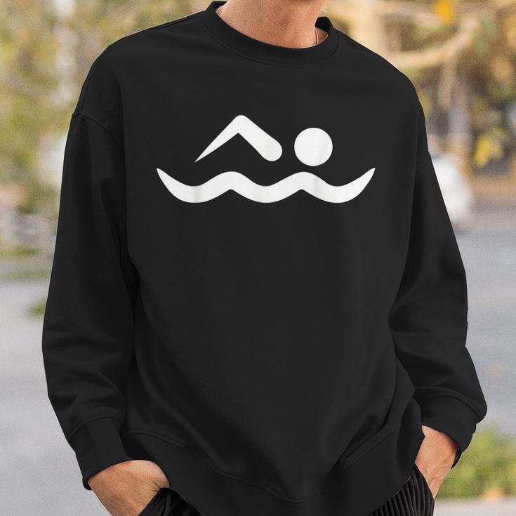 Swimming Icon Sweatshirt Gifts for Him