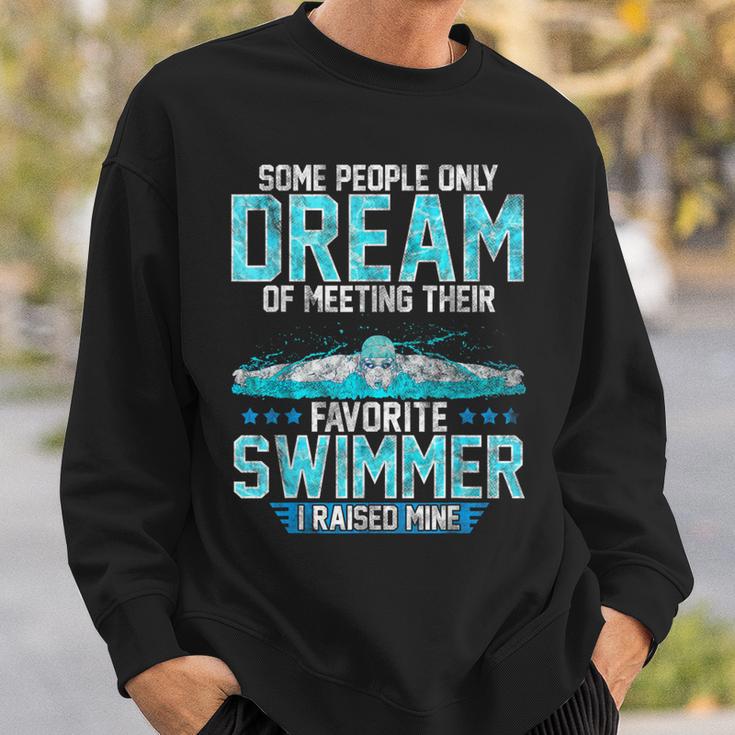 Swimming Parent Swimmer Mom Dad My Favorite Swim Meet Sweatshirt Gifts for Him