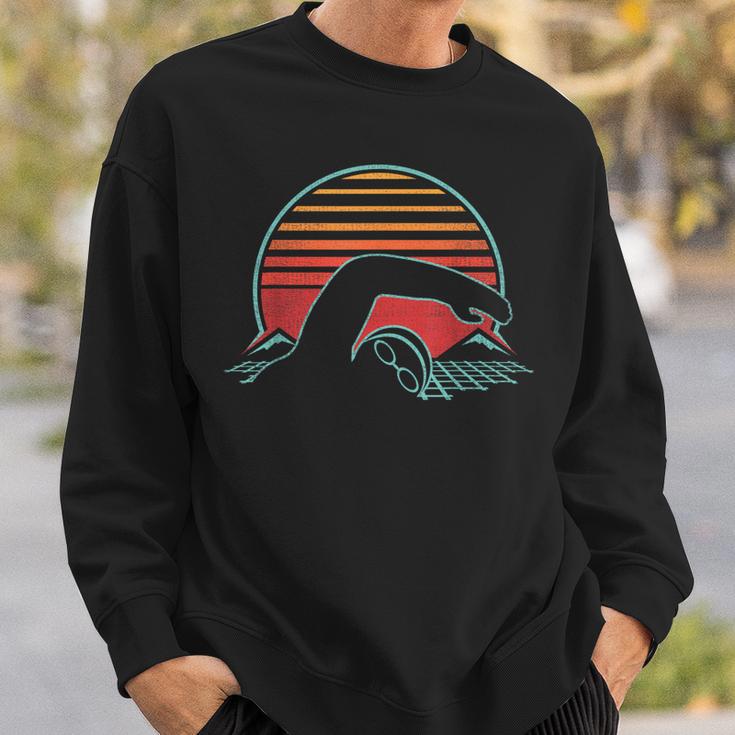 Swimming Retro Vintage 80s Style Swimmer Sweatshirt Gifts for Him Swimming Retro Vintage 80s Style Swimmer Sweatshirt Gifts for Him