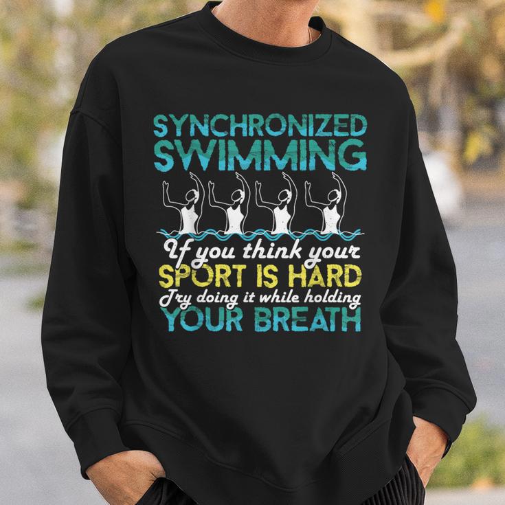 Synchronized Swimming Shirt Synchro Swimmer Artistic Sweatshirt Gifts for Him Synchronized Swimming Shirt Synchro Swimmer Artistic Sweatshirt Gifts for Him