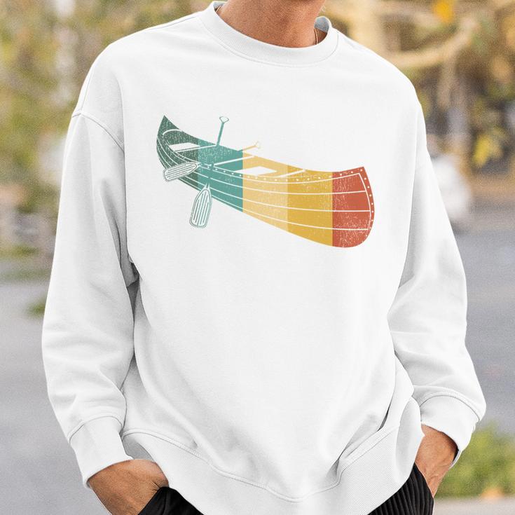 Canoe Canoeing Retro Vintage Sweatshirt Gifts for Him