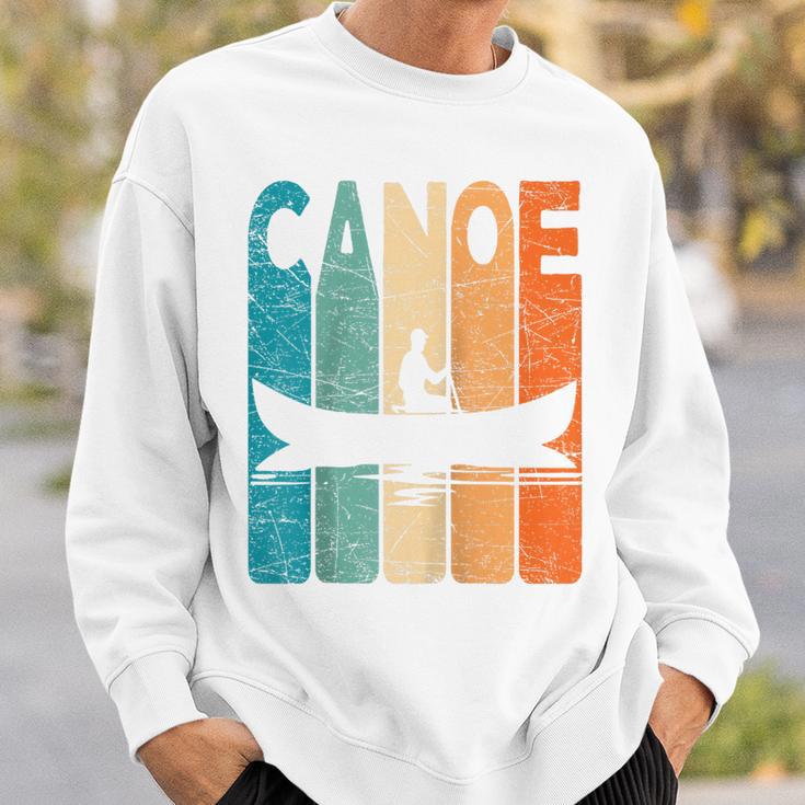 Canoe Vintage Canoeing Retro Canoe Paddling Raglan Baseball Tee Sweatshirt Gifts for Him