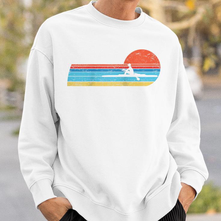 Canoes-Rowing Canoe-Rower Canoeing-Canoeist Vintage Canoes Raglan Baseball Tee Sweatshirt Gifts for Him