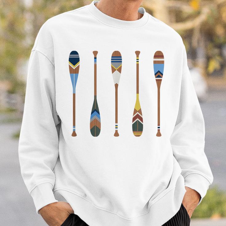 Colorful Painted Oars Paddle Nautical CanoeShirt Sweatshirt Gifts for Him Colorful Painted Oars Paddle Nautical CanoeShirt Sweatshirt Gifts for Him