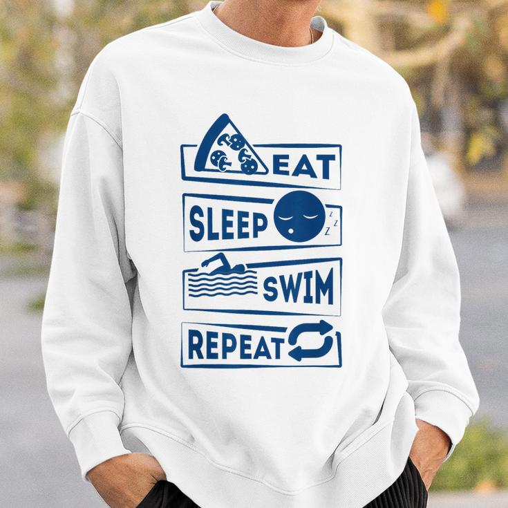Eat Sleep Swimming Repeat Swimming Sweatshirt Gifts for Him Eat Sleep Swimming Repeat Swimming Sweatshirt Gifts for Him