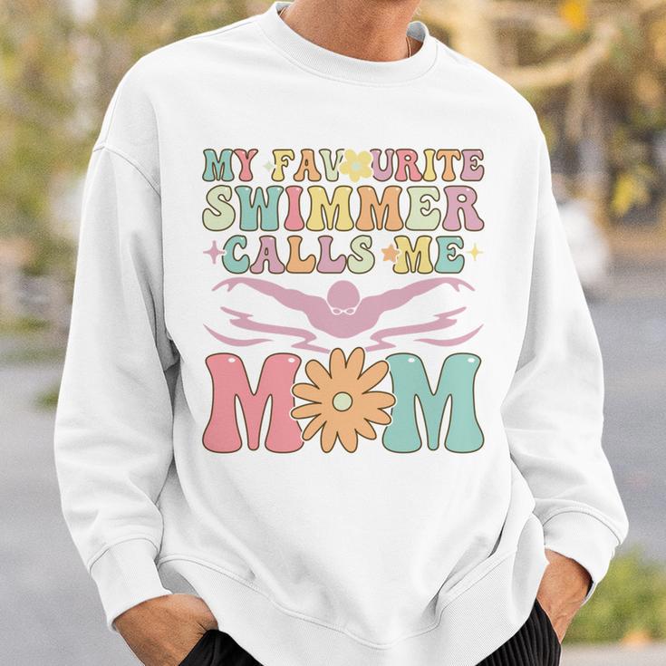 Favourite Swimmer Calls Me Mom Swimming Mom Female Swimmer Sweatshirt Gifts for Him Favourite Swimmer Calls Me Mom Swimming Mom Female Swimmer Sweatshirt Gifts for Him