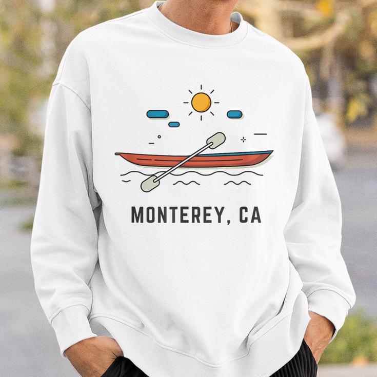 Monterey California Kayak Canoe Paddling Outdoor Sweatshirt Gifts for Him