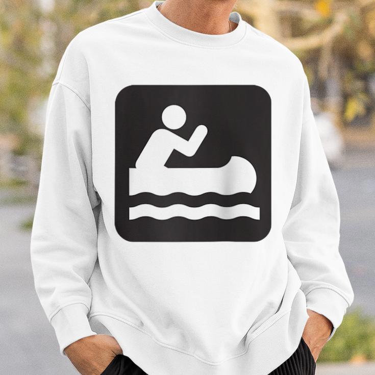 Outdoors Water Sports Canoe Canoeist Raglan Baseball Tee Sweatshirt Gifts for Him