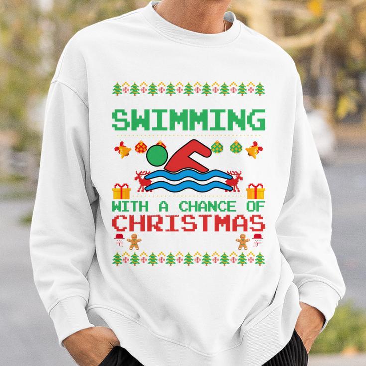 Swimming Christmas Party Swim Swimmer Christmas Ugly Style Sweatshirt Gifts for Him Swimming Christmas Party Swim Swimmer Christmas Ugly Style Sweatshirt Gifts for Him