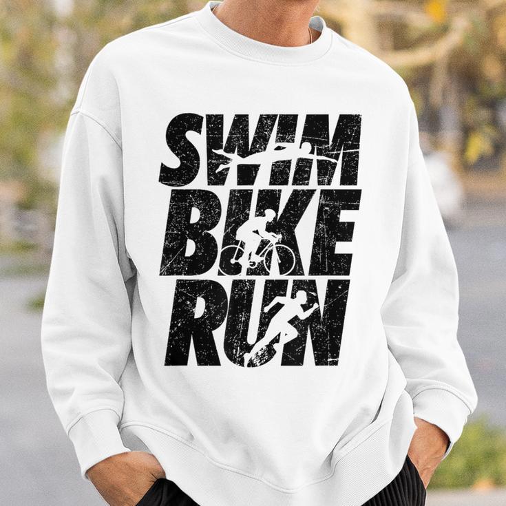 Swimming Cycling Running Triathlon Running Swimming Sweatshirt Gifts for Him Swimming Cycling Running Triathlon Running Swimming Sweatshirt Gifts for Him