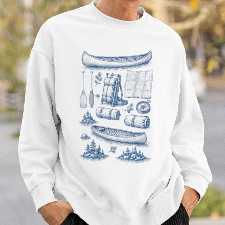 Women's Canoe Wilderness Gear Vintage Chart Collection Illustration Sweatshirt Gifts for Him Women's Canoe Wilderness Gear Vintage Chart Collection Illustration Sweatshirt Gifts for Him