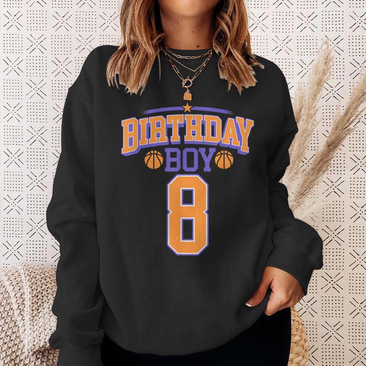 8º Cumpleaños Niño Baloncesto Amante 8 Años Bday Camisa de entrenamiento Regalos para ella