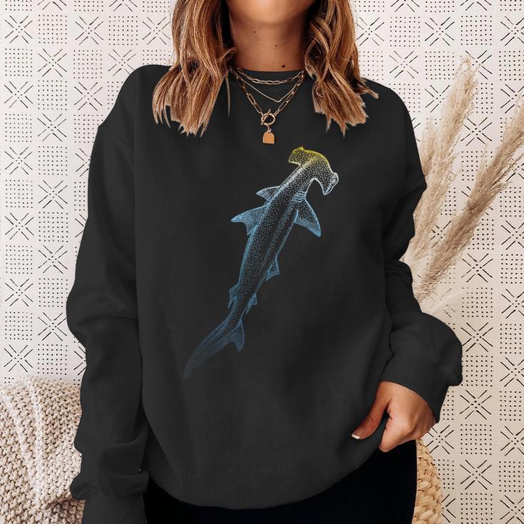 Beautiful Colors Swimming Hammerhead Shark Lovers Sweatshirt Gifts for Her Beautiful Colors Swimming Hammerhead Shark Lovers Sweatshirt Gifts for Her