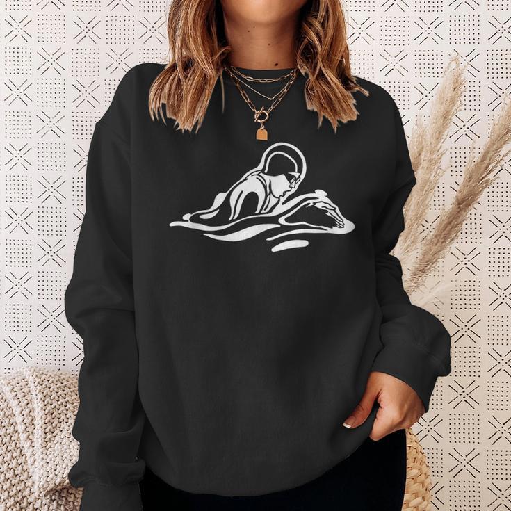 Breaststroke Swimming Stylized Design For Swimmers Sweatshirt Gifts for Her Breaststroke Swimming Stylized Design For Swimmers Sweatshirt Gifts for Her
