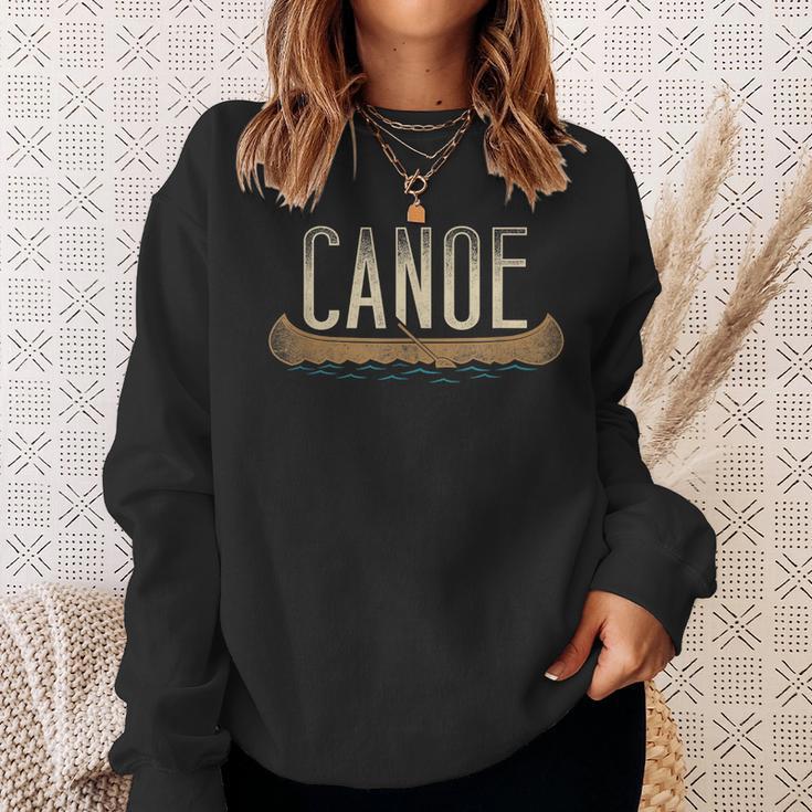 Canoe Canoeing Vintage Canoe Sweatshirt Gifts for Her
