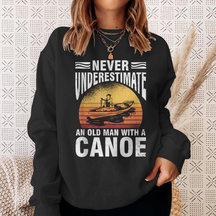 Canoe Old Man Sleeveless Sweatshirt Gifts for Her Canoe Old Man Sleeveless Sweatshirt Gifts for Her