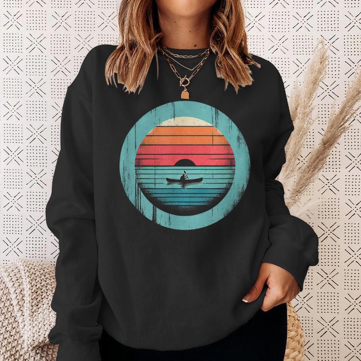 Canoe Sunset Sweatshirt Gifts for Her