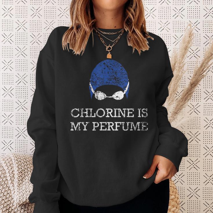 Chlorine Is My Perfume Shirt Swim Swimming Sweatshirt Gifts for Her