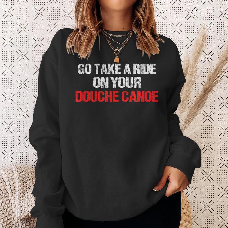 Douche Canoe Vulgar Profanity T-Shirt Sweatshirt Gifts for Her Douche Canoe Vulgar Profanity T-Shirt Sweatshirt Gifts for Her
