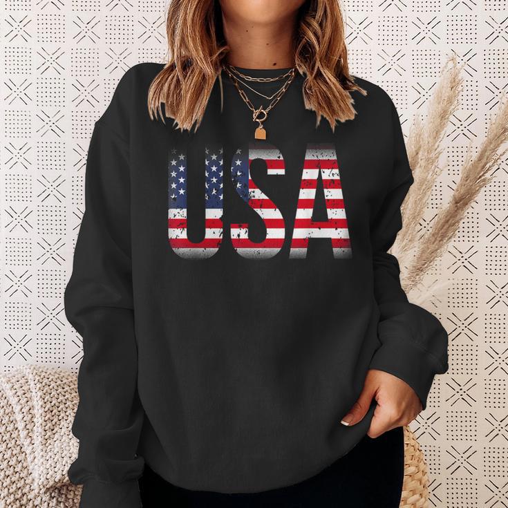 Estados Unidos Estados Unidos De América American Holiday 4 De Julio Camisa de entrenamiento Regalos para ella