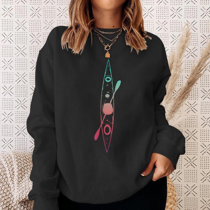 Kayak Lover Kayaking Canoe Paddling Water Sport Cute Kayaker Sweatshirt Gifts for Her