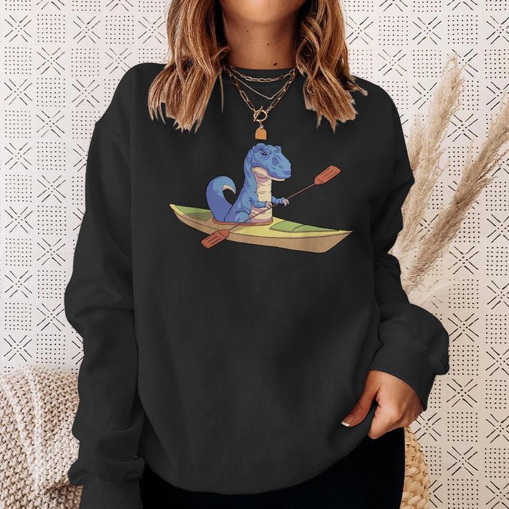 KayakRex Dinosaur Canoe Shirt Kayak For Children Sweatshirt Gifts for Her