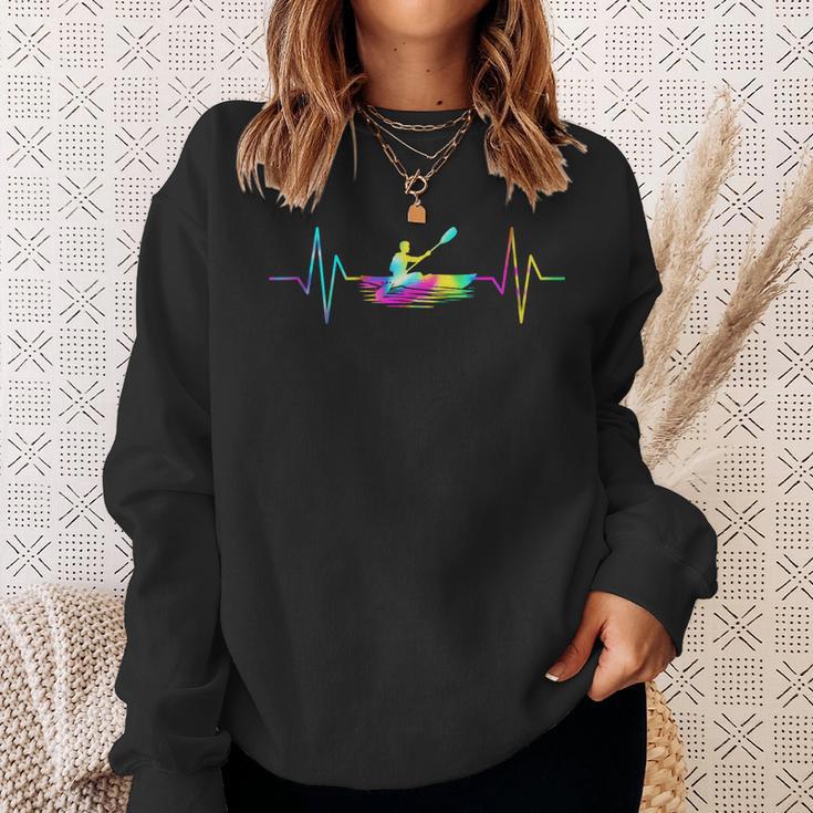 Kayaking Heartbeat Tie Dye Canoe Boating Kayaks Sweatshirt Gifts for Her Kayaking Heartbeat Tie Dye Canoe Boating Kayaks Sweatshirt Gifts for Her