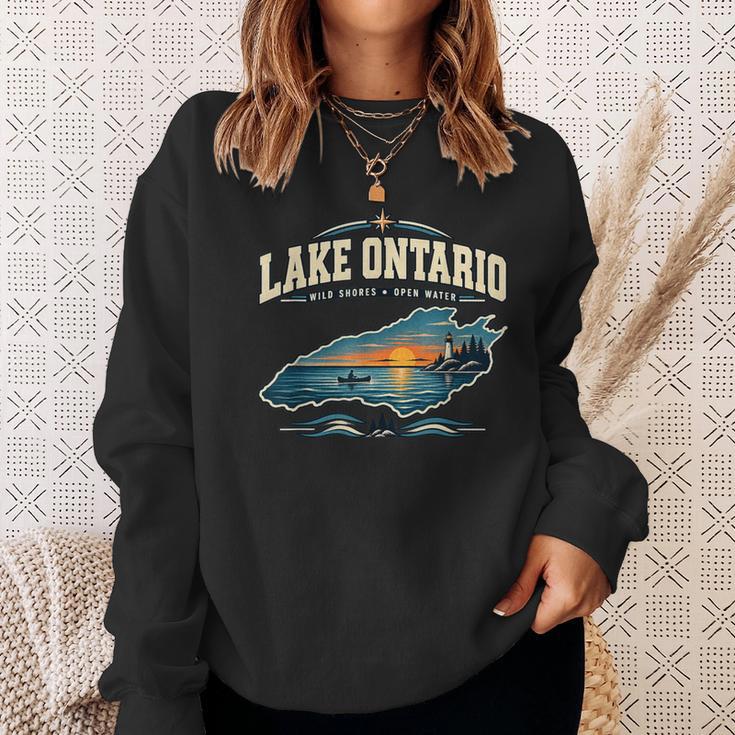 Lakes Lake Ontario Fishing Canoe Lighthouse Outdoor Sweatshirt Gifts for Her Lakes Lake Ontario Fishing Canoe Lighthouse Outdoor Sweatshirt Gifts for Her