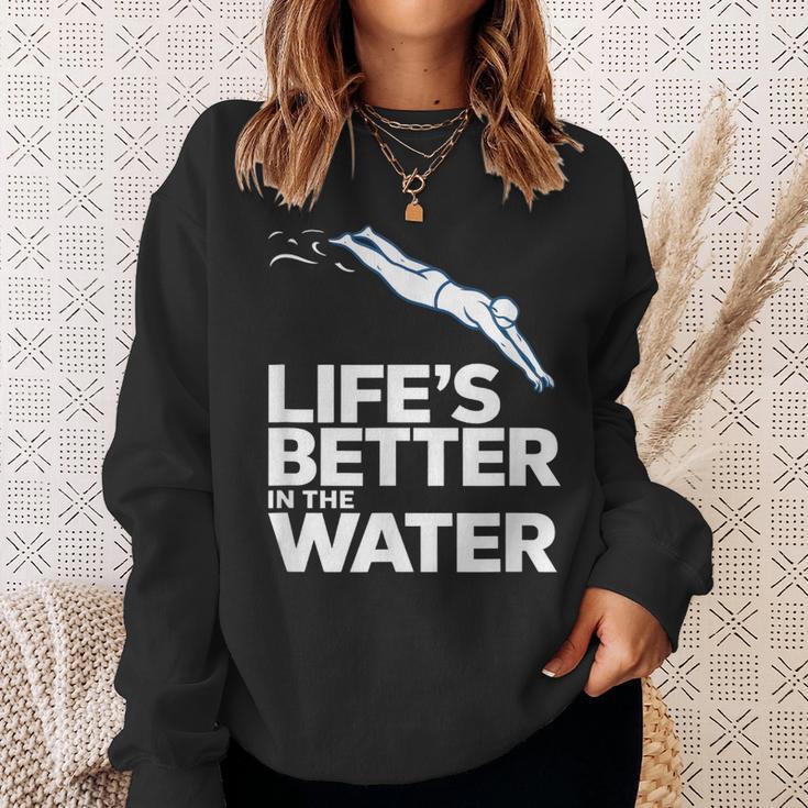 Life Is The Better In The Water Swimming Swimmers Sweatshirt Gifts for Her Life Is The Better In The Water Swimming Swimmers Sweatshirt Gifts for Her