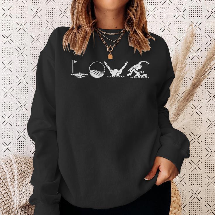 LOVE Swimming Practice Freestyle BreaststrokeShirt Sweatshirt Gifts for Her LOVE Swimming Practice Freestyle BreaststrokeShirt Sweatshirt Gifts for Her