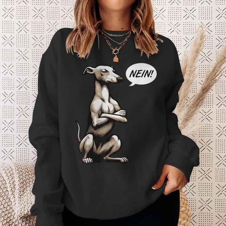 Nein Whippet Windhund Windhunde Whippets Windhundbesitzer Sweatshirt Geschenke für Sie