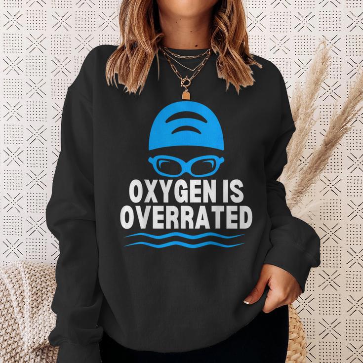 Oxygen Is Overrated Swimming Swim Sweatshirt Gifts for Her Oxygen Is Overrated Swimming Swim Sweatshirt Gifts for Her