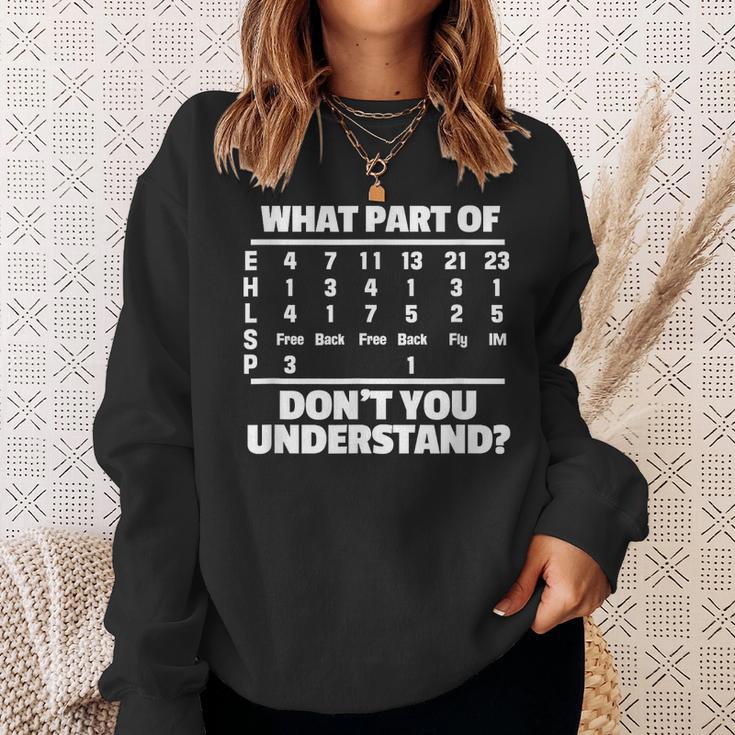 What Is Part Of Don't You Understand Swimming Swimmer Swimming Sweatshirt Gifts for Her What Is Part Of Don't You Understand Swimming Swimmer Swimming Sweatshirt Gifts for Her