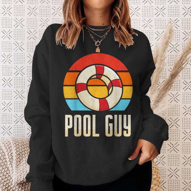 Pool Guy Swimming Attendant Attendants Rescuer Sweatshirt Gifts for Her Pool Guy Swimming Attendant Attendants Rescuer Sweatshirt Gifts for Her