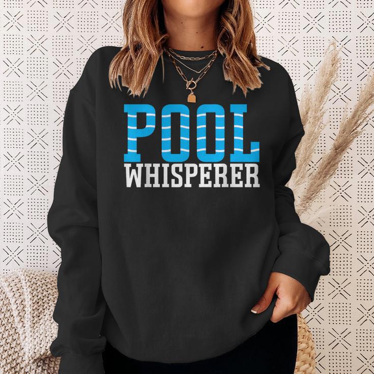 Pool Guy Pool Whisperer Boy Men Swimming Pool Sweatshirt Gifts for Her
