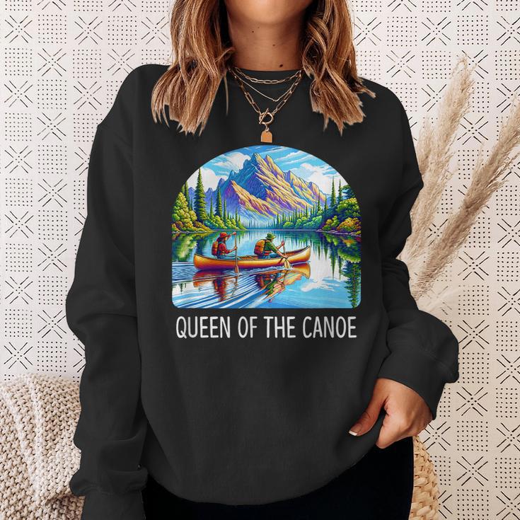 Queen Of The Canoe Canoeing Sweatshirt Gifts for Her