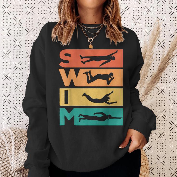 Retro Vintage Swimming For Swimmers Sweatshirt Gifts for Her Retro Vintage Swimming For Swimmers Sweatshirt Gifts for Her