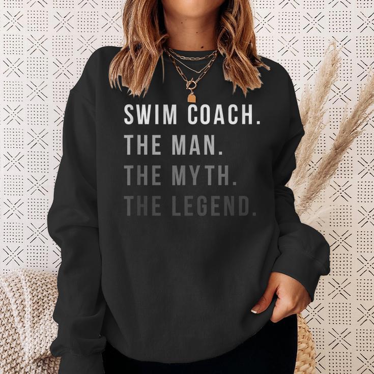 Swim Coach The Man The Myth The Legend Swimming Coach Sweatshirt Gifts for Her Swim Coach The Man The Myth The Legend Swimming Coach Sweatshirt Gifts for Her