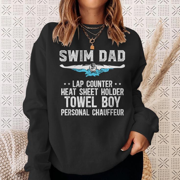 Swim Dad Definition Swimming Dad Of A Swimmer Dad Sweatshirt Gifts for Her