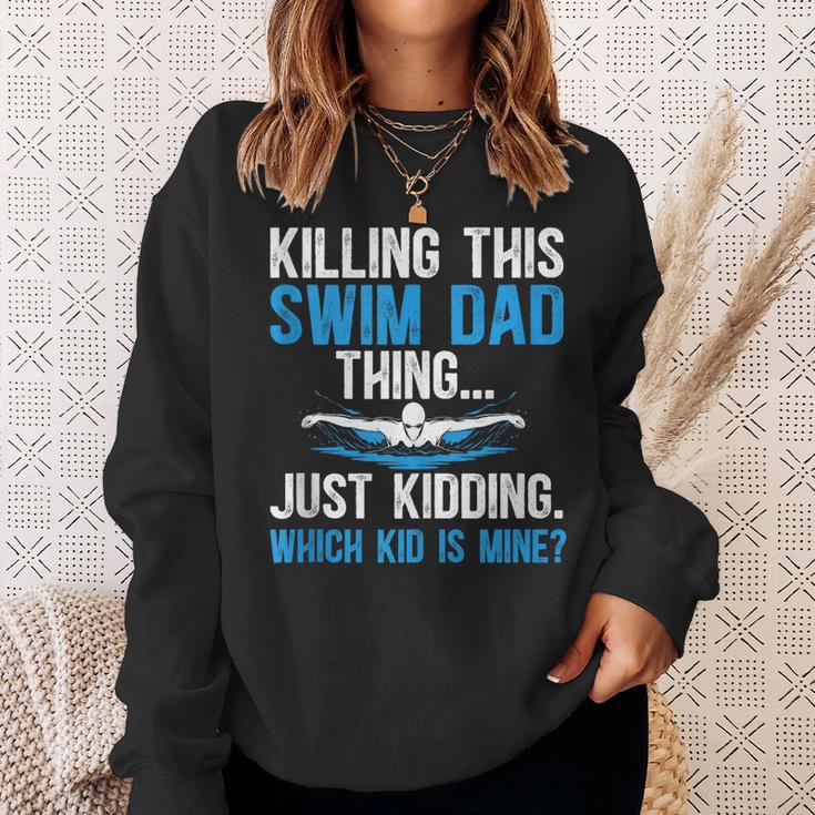 This Swim Dad Thing Swimming Dad Of A Swimmer Father Sweatshirt Gifts for Her